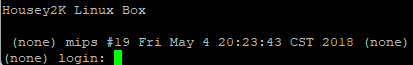 Login prompt
